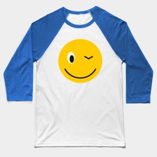 Winking smiley Baseball T-Shirt